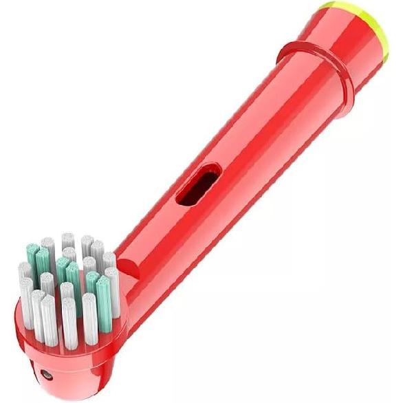 Dětské hlavice k zubnímu kartáčku se 2 kryty hlavic - Kompatibilní s Oral B Dětský náhradní kartáček Extra měkké štětiny Balení 8 ks