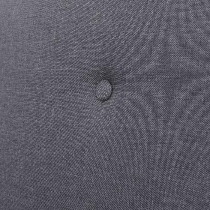 Canapé 3 places - vidaXL - Gris foncé - Tissu polyester - Design contemporain - Confort moelleux