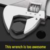 Imported Adjustable Wrench Set for Car Repair, Open-End, Original Design, 6-inch & 12-inch Sizes