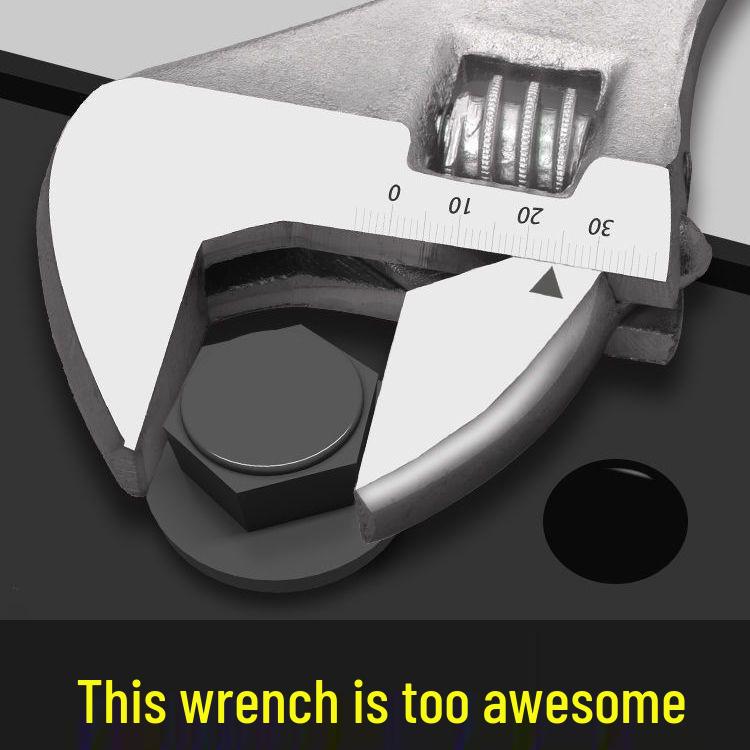 Imported Adjustable Wrench Set for Car Repair, Open-End, Original Design, 6-inch & 12-inch Sizes