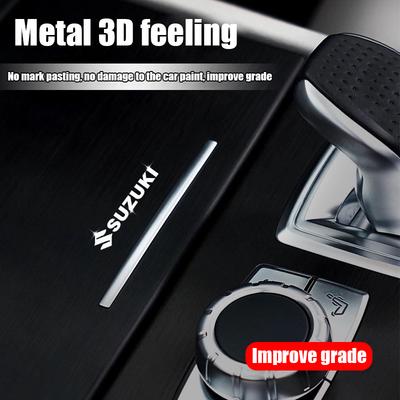 Emblème Insigne Autocollant Décoration Intérieure de Voiture Métallique Ultra Mince 3D Pour Swift Jimny Vitara SX4 Ignis Baleno Samurai Alto RS