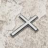 Modern Metal Crosses Car Emblem Fade Resistant Design Unique Vehicle Decoration Metal Auto Body Emblem