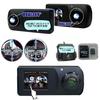 KEIYO Dash Cam with Panoramic Rear SD Card Dual 720 Minimizes Blind Spots from Inside the WDR Support for Nighttime GPS for Map Panoramic Recording