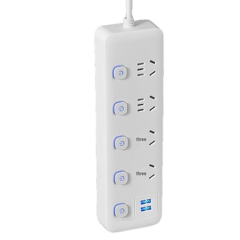 Xiaomi Style Multi-Functional Power Strip: Multi-Hole Extension Cord with USB and Sub-Control