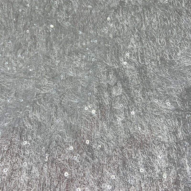 1/3 yardu 5mm Třásně Korálky Vyšívaná Šifonová Látka Svatba Oblečení Dětské Oblečení Módní Materiál na Oblečení