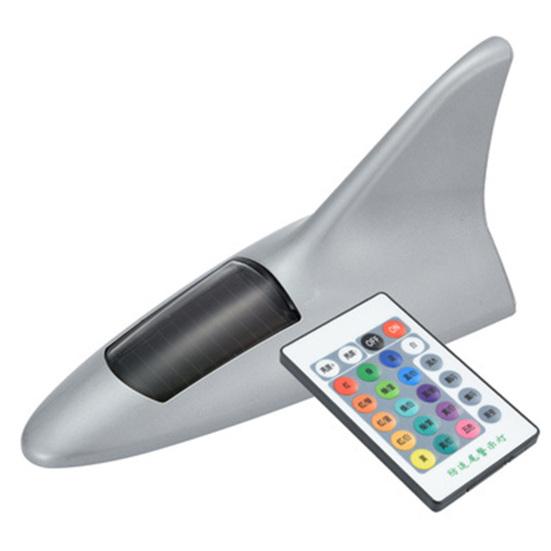 

Антенный светильник с солнечными плавниками акулы и дистанционным управлением, супер яркий клей, универсальный внедорожник серебряный