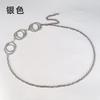 Women'S Round Metal Waist Chain Accessories Women'S Girdle Skinny Chain Skirt Dress Sweater Decorative Belt