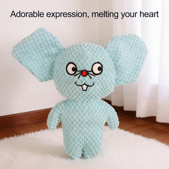 Pet Toy Bite-Resistant Sound Design Interactive Puppy Chew Toy Cartoon Design Teeth Oral Health Safe Chew Toy