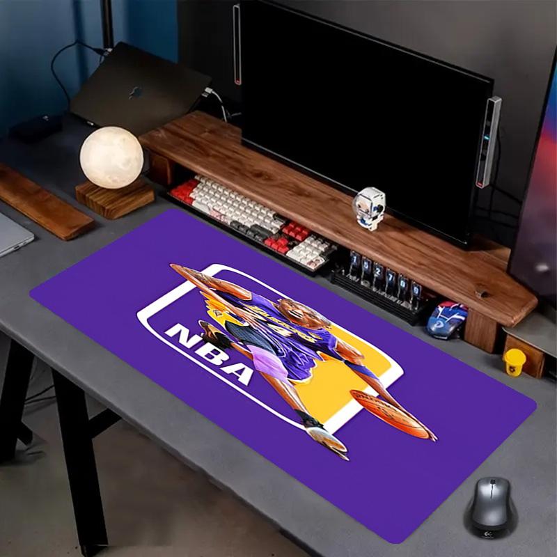 NBA Print Mouse Pad, Anti‑Slip Desktop Keyboard Mat, for PC Laptop Gaming Working Daily Use, Cool Festival Surprise Gift