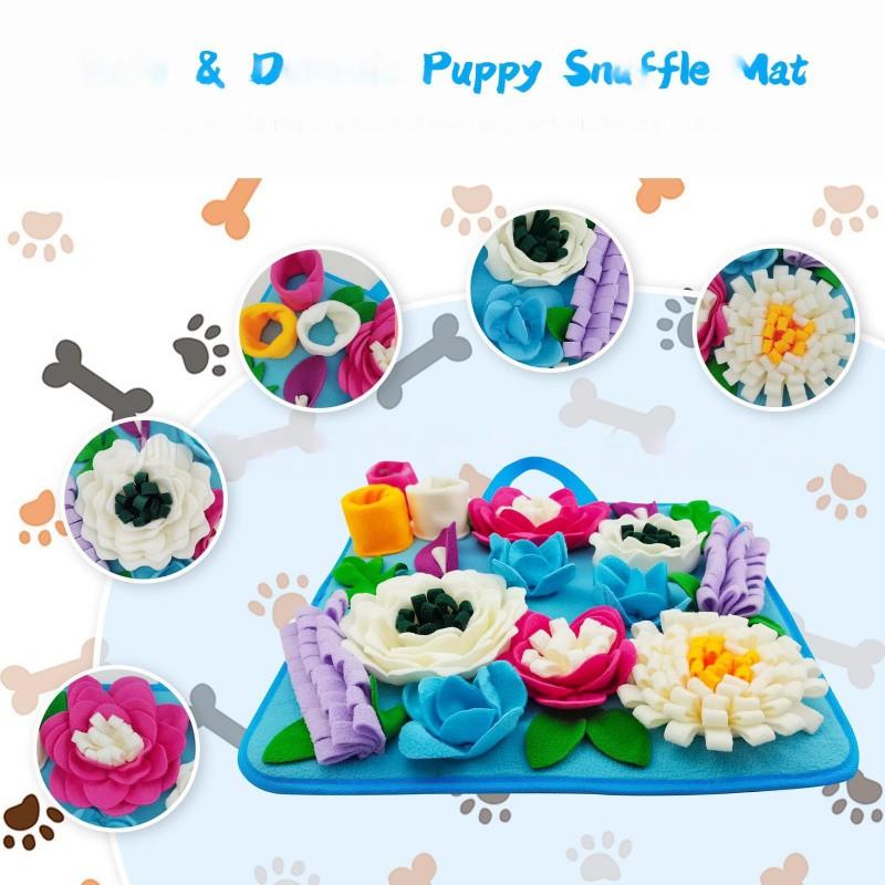 Slow Feeding Snuffle Mat Dogs Cats - Interactive Puzzle Toy Mental Stimulation Stress Relief Non-Slip Design