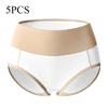 High Waisted Women's Underwear Hip Lifting Plus Size Pure Cotton Belly Cinching Seamless Triangle Panties