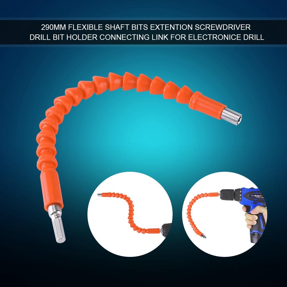Flexible Shaft Bits 1Celsius4  Hex Shank Extention Screwdriver Bit Holder Connect Link (red)