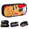 Neuer Sheriff Labrador Hund Federmäppchen Cartoon Federmäppchen Stifthalter Kinder Große Aufbewahrungstasche Schüler Schule Kosmetik Schreibwaren