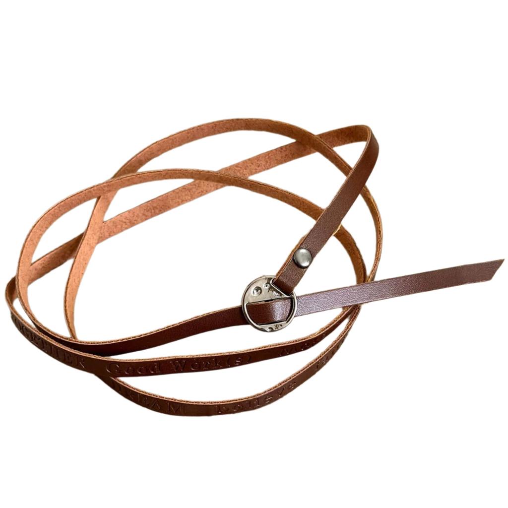 Unique Letter Necklace Adjustable Chain Necklace Leather Texture Suitable for Versatile Styling and Fashion Statement