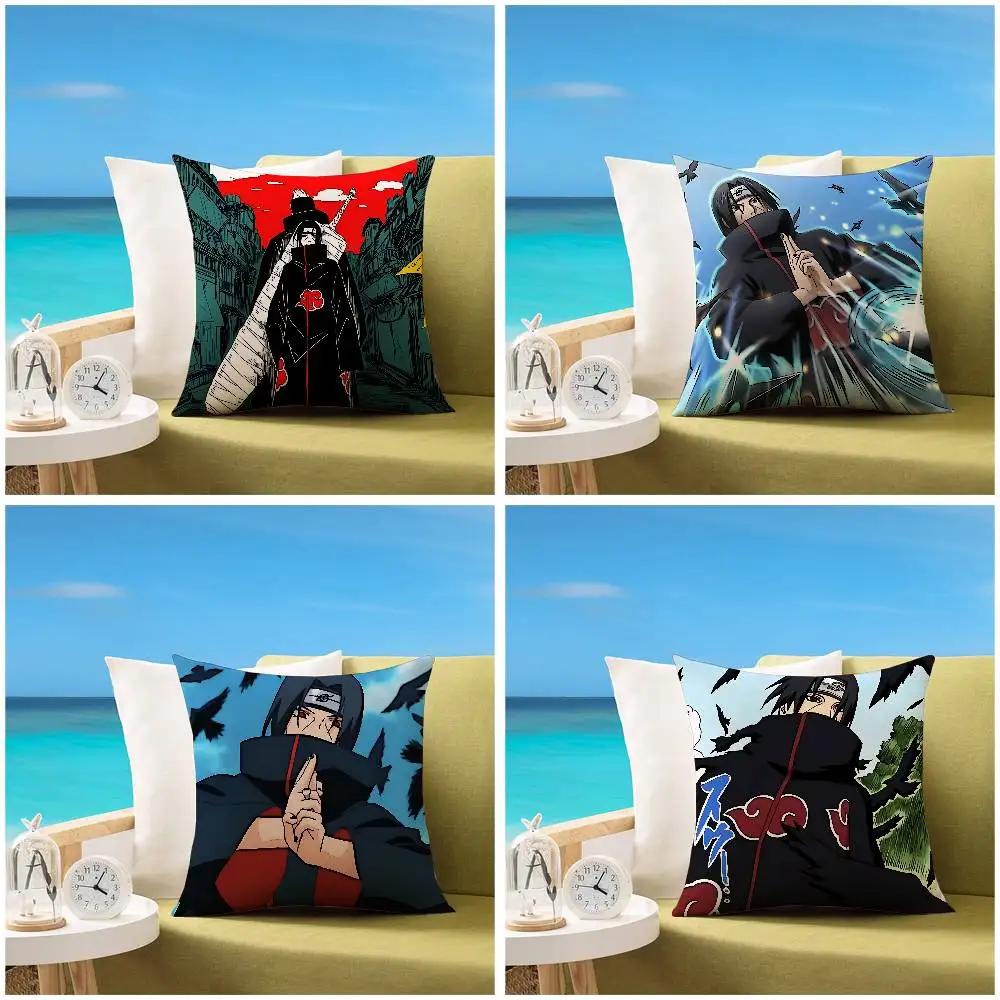 Itachi Uchiha Pillow Case Sofa And Living Room Decorative Cushion Covers Dustproof And Miteproof Invisible Zipper