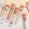 Writing Supplies Ten Color Ball Pen Stationery Student Writing Pens Cartoon Bear Ballpoint Pen