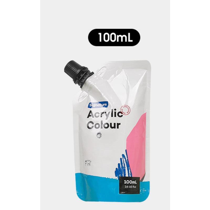 100ml Self-supporting Bag Waterproof Acrylic Paints Portable Small Packaging Paint Supplement Bag Studio Classroom Art Supplies