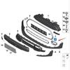 Compatible Front Bumper Grille Air Vent for BMW MINI F55/F56S (51117337809/51117337810)