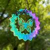 Yousheng Stainless Steel Reflective Wind Spinners, Outdoor Garden Decor, Sparkly Wind Spinner, Bird Deterrent to Scare Birds Away from Yard