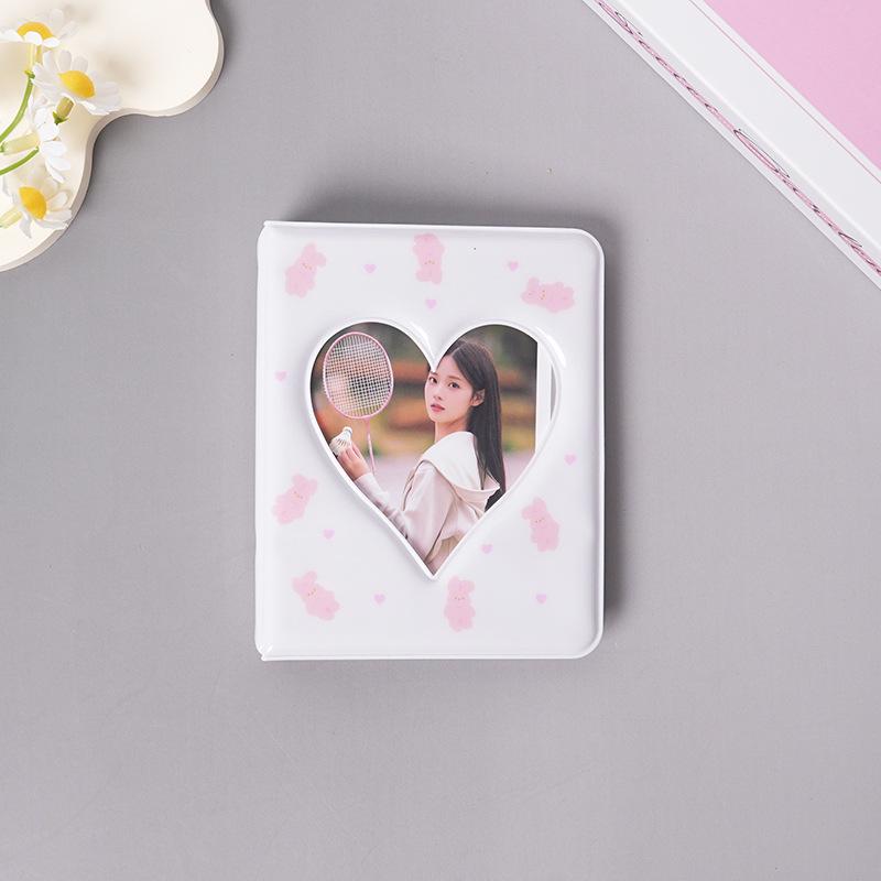 Heart-Shaped 3-Inch Polaroid Photo Storage Album for Small Cards