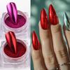 8 Box Chrome Mirror Nail Powder Metallic Silver Gold Blue Nail Art Glitter Rubbing Pigment Flakes Dust For DIY Luxury Manicures
