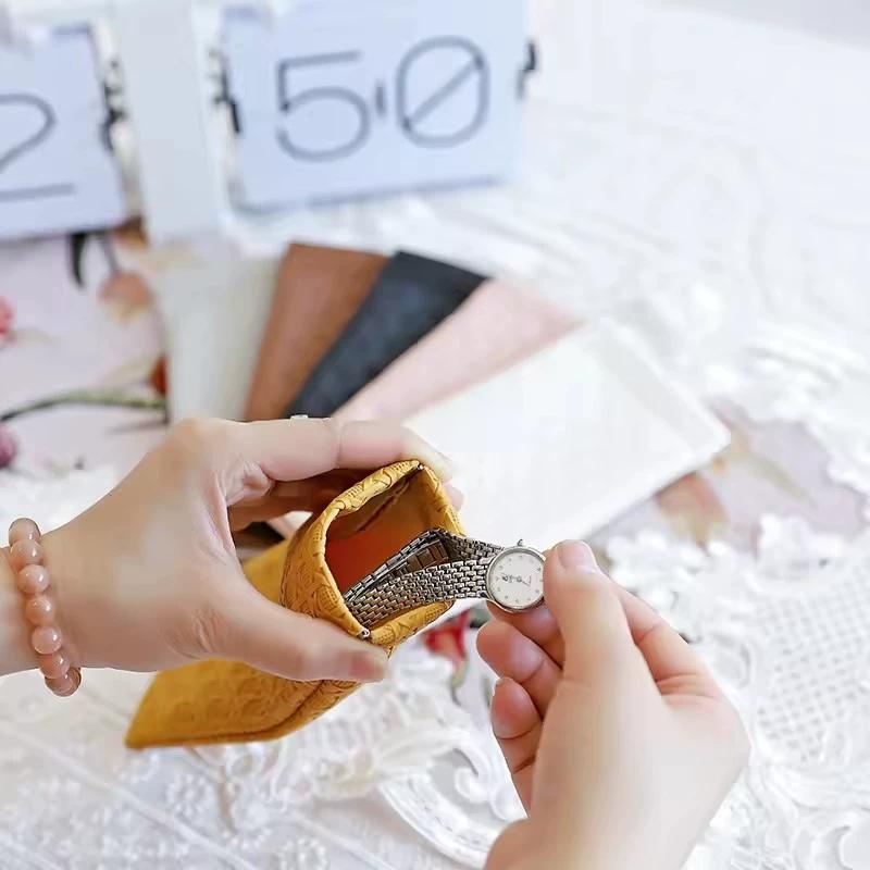 Portable Squeeze Top Case Sunglass Case - Δερμάτινη μαλακή θήκη γυαλιών ηλίου Εύχρηστη Θήκη για γυαλιά ηλίου