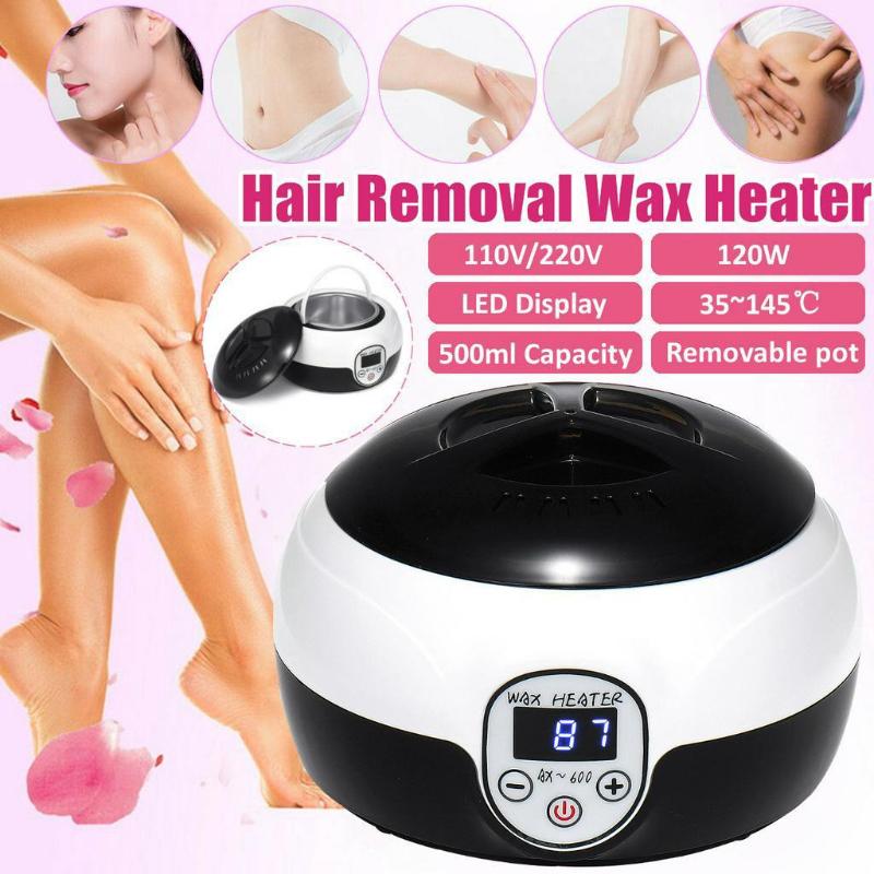 Black 500cc Hot Wax Warmer Kit MiNi Constant Temperature Painless Hair Removal Wax Heater Machine