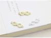 Jiudai S925 Sterling Silver DIY Necklace Gold-Plated Figure Eight Ring Bracelet Accessories