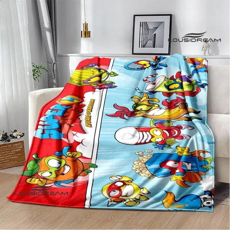 Cute cartoon Super Zings blankets picnic blanket Warm Flannel blankets Soft and comfortable blanket bed linings Birthday Gift