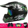Full Face Mountain Bike Helmet With Goggles Gloves Mask Downhill MTB Trail Riding