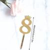INS 0-9 Number Acrylic Mirror Cake Toppers For Kids Adults Birthday Party Supplies Wedding Anniversary Days Cake Decorations