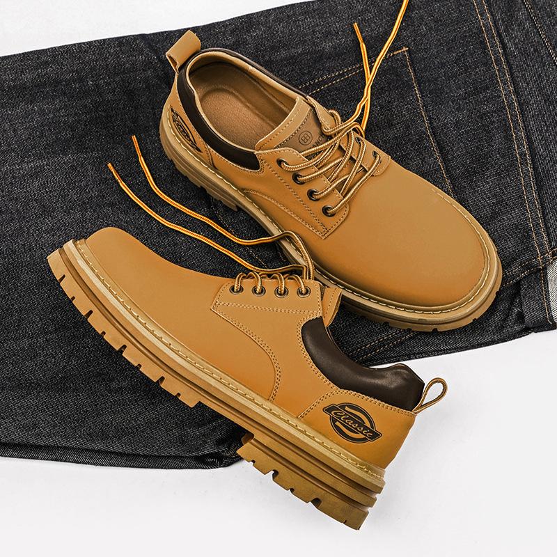 

2025 autumn low-top Martin boots men s shoes British style short boots classic retro tooling boots men s boots trendy middle help 44