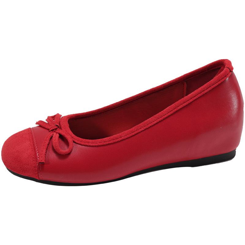 

Внутреннее увеличение высоты 5 см, нежные вечерние туфли, французские серебристые балетки, женская обувь, толстая подошва, увеличение высоты, мягкая подошва, туфли для бабушки 35