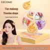 GECOMO Tiramisu Dual-use Powder Puff Set: Skin-friendly Flocked Sponge for Wet & Dry Long-lasting Makeup Application.