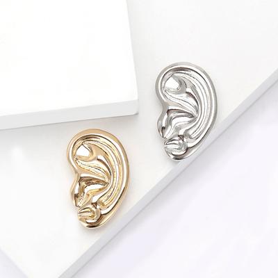 Simple Alloy Smooth Ears Brooch Personalized Creative Men'S And Women'S Suit Coat Corsage Jewelry Pin