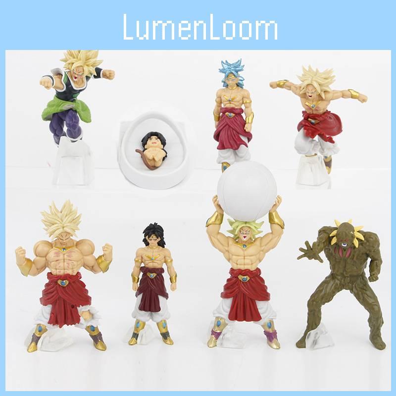 Exquisite Dragon Ball Broly Action Figures Set Of Seven With Impressive Pvc Detailing