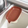Punch-Free Soap Dish Luxury Suction Cup Bathroom Soap Holder Light Luxury Bathroom Storage Rack Macaron Color Chinese Sle