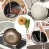 1 Stück Ergonomische Spülbürste mit nachfüllbarem Seifenspender, Naturborsten aus Sisalfasern, Ideal für Antihaftpfannen, Gusseisenpfannen