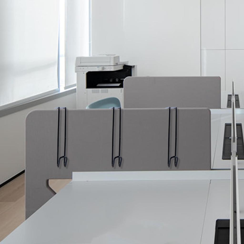 5 Pack Wire Cubicle Hook,Cubicle Accessories Wall Hangers for Clothing Mirrors, Pictures, Hats, and Bags In Office Cubicles Panels Cubicle
