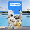 Cute Anime S-Sealook Beach Towel Microfiber Fabric Soft And Water Absorbent Quick Dry Perfect For Bathroom And Beach Accessories