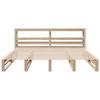 Solid Wood Bed without Mattress 200 x 200 cm Pine