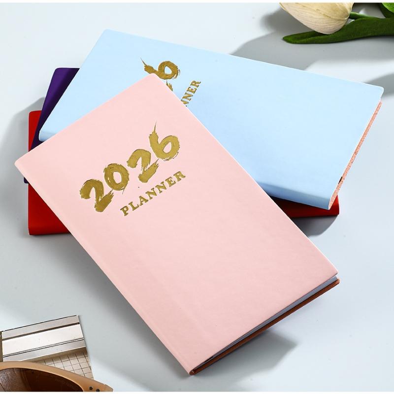 Ημερολόγιο A6 Προδιαγραφών 2026 Αγγλικό, Ημερολόγιο Δερμάτινο 64 Φύλλα 128 Σελίδων, Ημερολόγιο Καθημερινού Προγραμματισμού 365 Ημερών