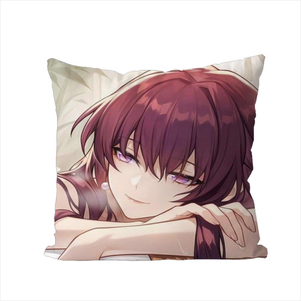 Honkai Star Rail Pillow Case For Car Sofa Decorative Home Doublesided Print Plush Square Throw Pillow Cushion Cover