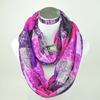 Fashion Plaid Ring Infinity Scarf Women Warm Winter Soft Voile Circle Snood Scarves Neck Loop Shawl Ladies Neckerchief