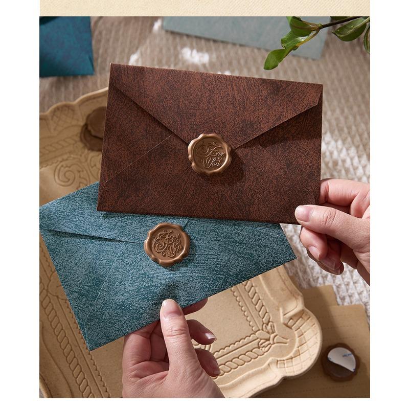 Chinese Style Envelope Letter Set With Wax Seal For Invitation