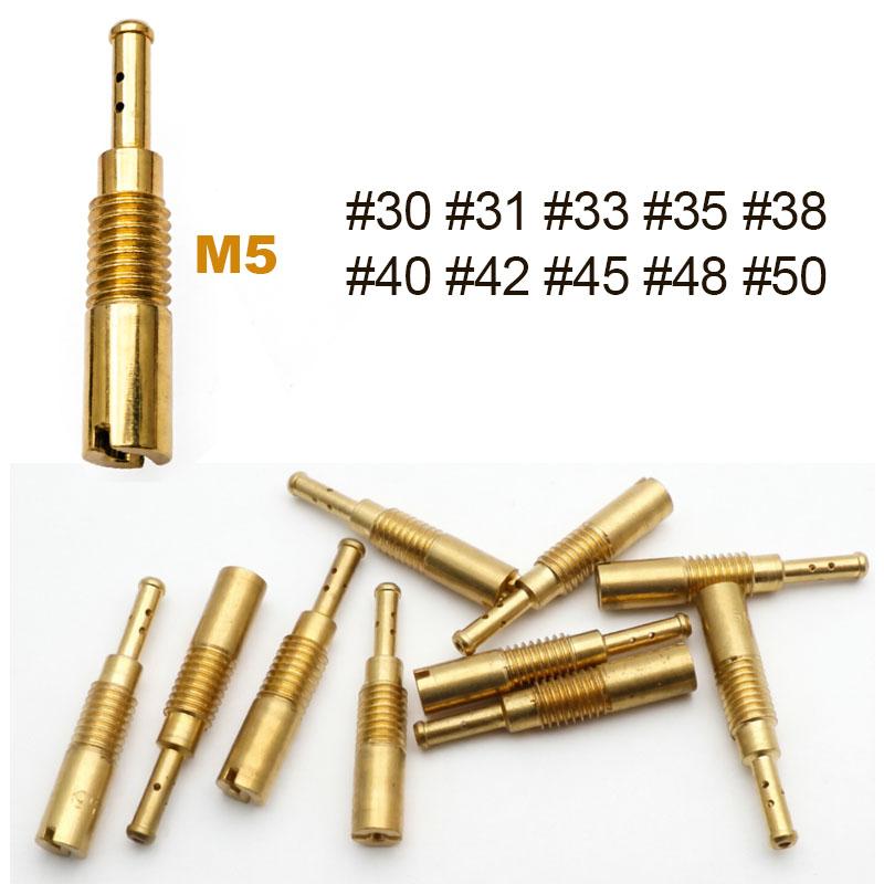 10pcs Pilot Jet M5 M6 5mm 6mm Slow Idle Jet 0.8 pitch Thread for KEIHIN Carburetor PE CVK PWK PZ19 GY6 KTM Injector Nozzle