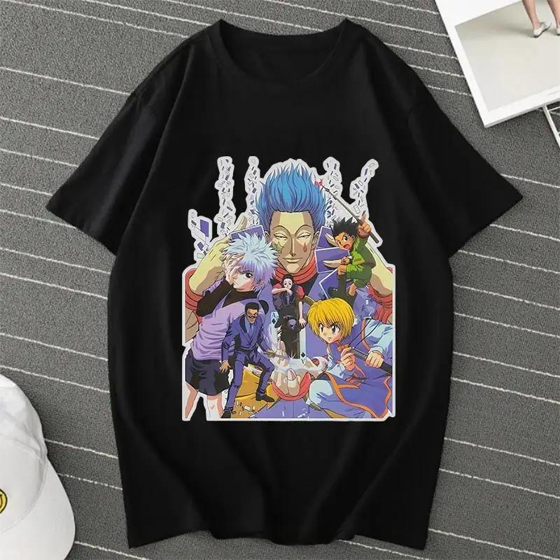 25Anime Hunter X Hunter Killua Zoldyck T Shirt Men Women Casual Fashion Harajuku Short Sleeve Crew Neck Plus Size Unisex T Shirt