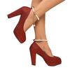 Scarpe Singole con Tacco Blocco Temperamentali 2026 Autunno Nuove Punta Appuntita Bocca Bassa Paillettes Antiscivolo Tacco Alto