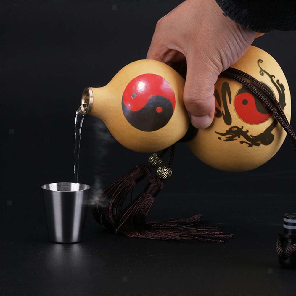 

Портативная бутылка для воды из натуральной тыквы Бутылка для питья Калебас Настольный декоративный чайник A