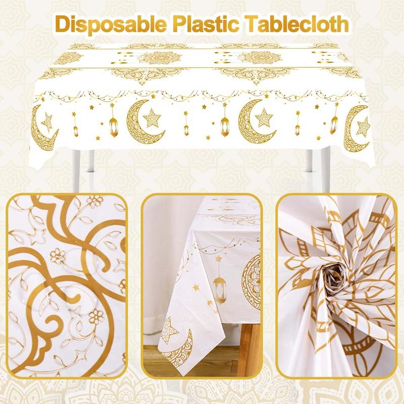 Ramadan Decor Tablecloth EID Mubarak Decor For Home 2026 Ramadan Kareem Islamic Muslim Party Eid Al Adha Gifts Happy Eid Al Fitr